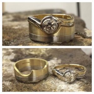 bespoke wedding and engagement ring from Guy Wakeling Jewellery