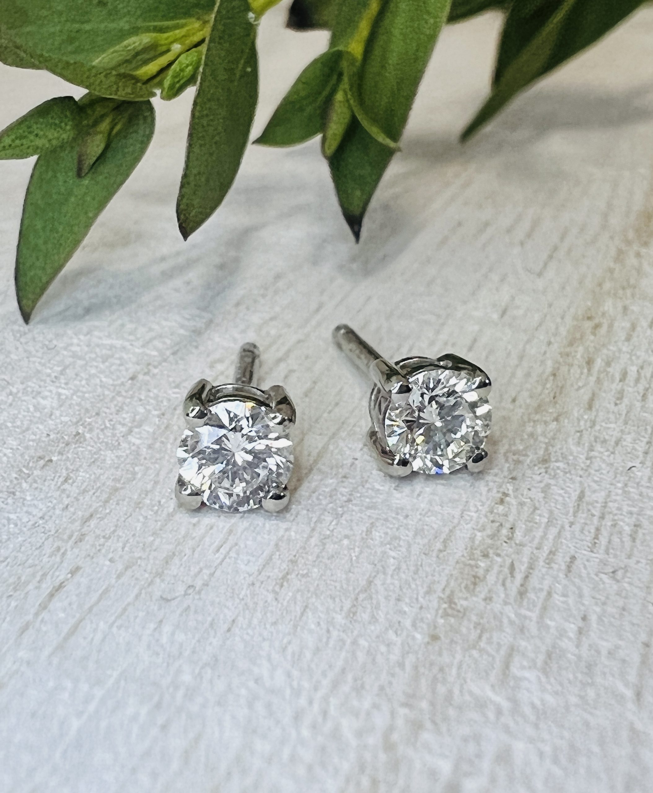 Buy Platinum Pave Diamond Earrings | Haydon & Company