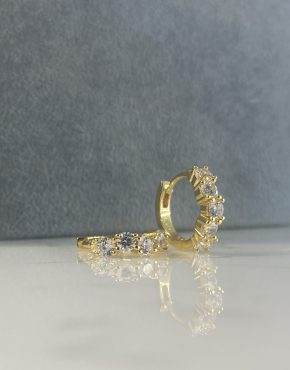 Huggie stone set - earrings